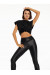 Лосины Vergo MAD LOVE Black Leather