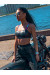 Топ Vergo Bra Jem Black Leather