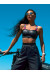 Топ Vergo Bra Jem Black Leather